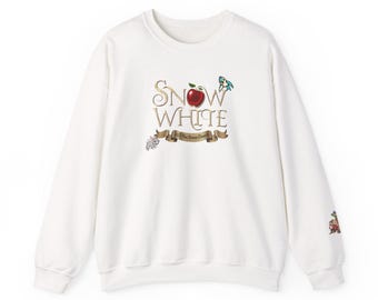 Snow White Sweatshirt w/ cute sleeve decal