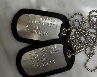 JIM Hopper - American Military Dog Tags Cosplay Predator Movie US