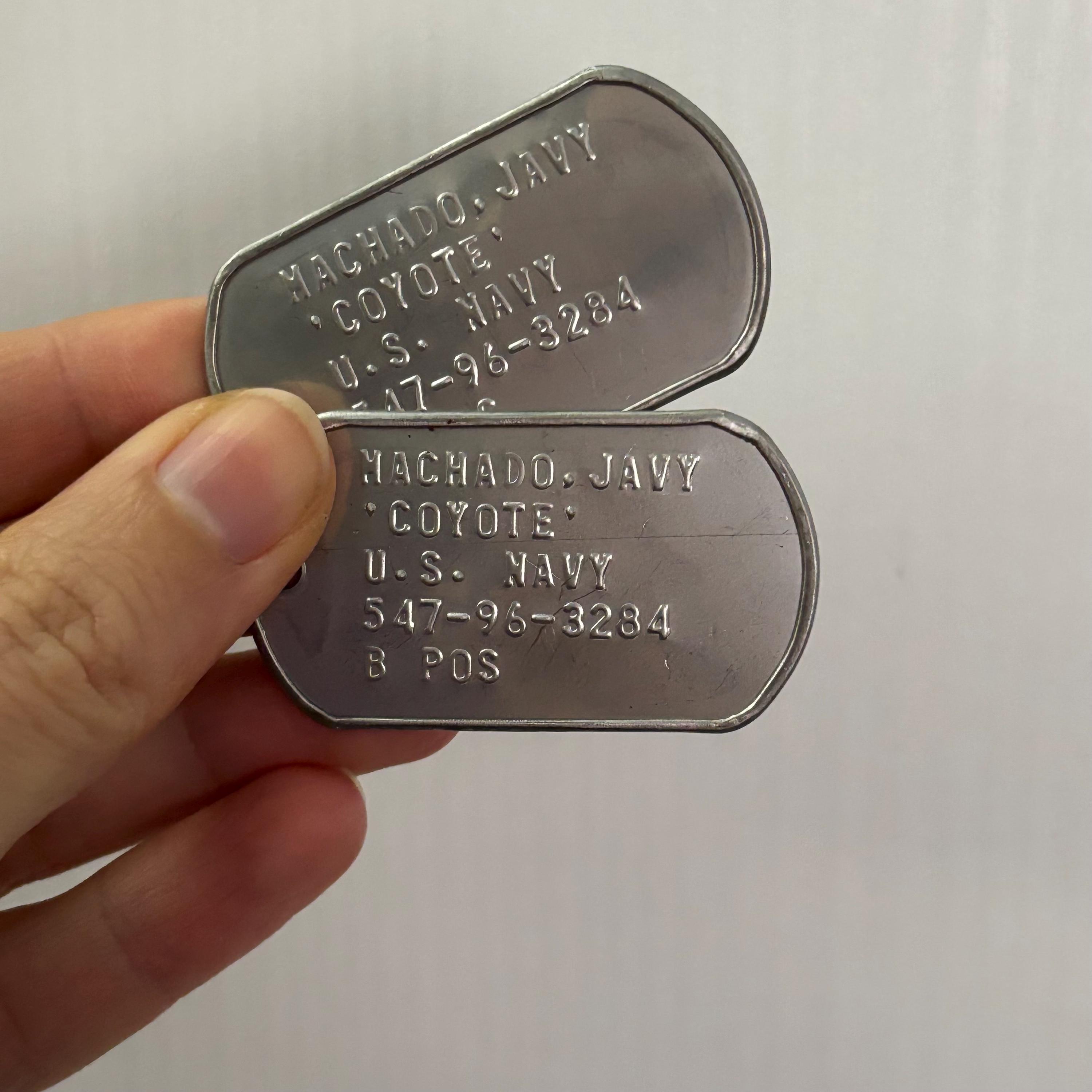 COYOTE ハビー・マチャド - アメリカ軍ドッグタグ トップガン 米軍