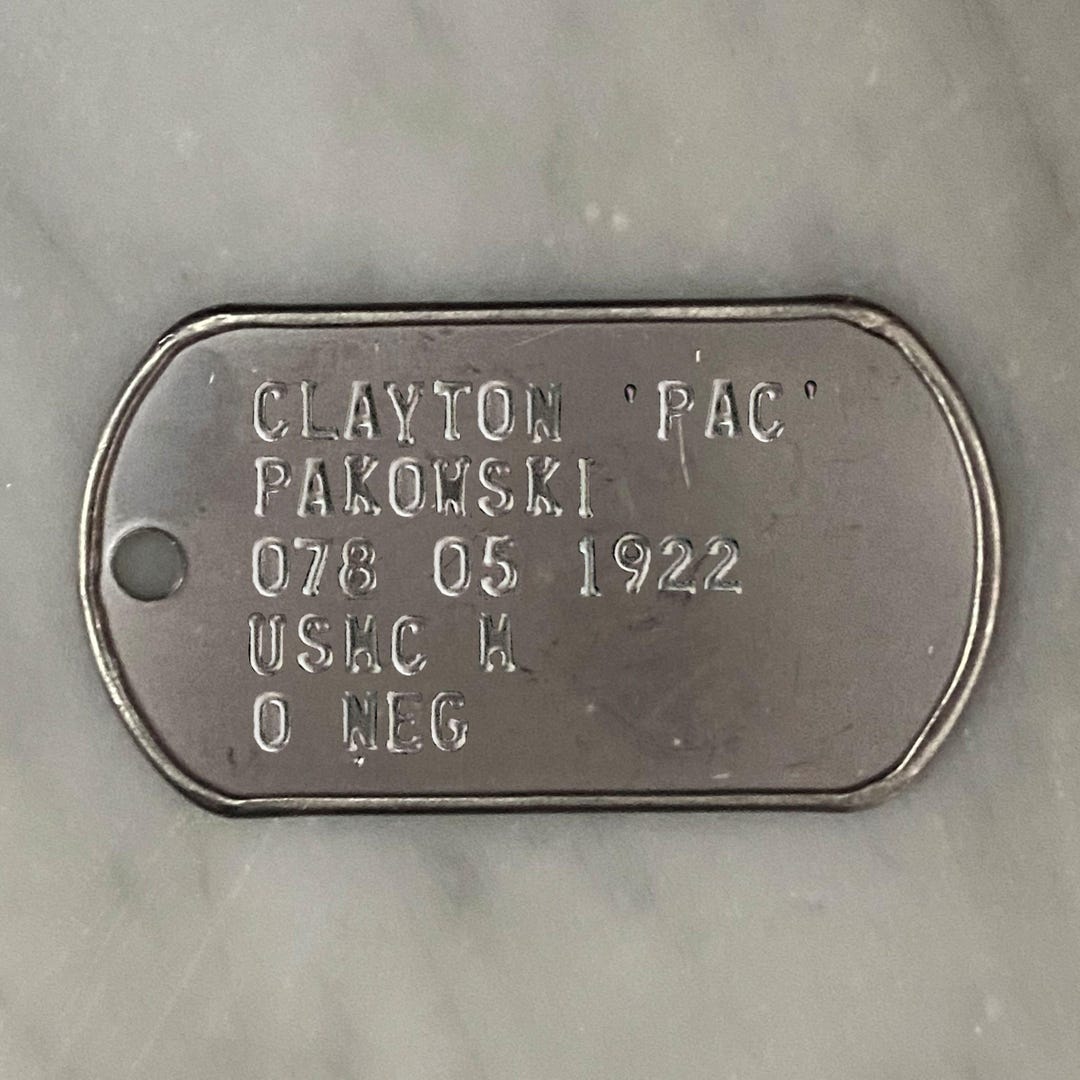 Pac Tag Entry Battlefield - Clayton PAC Pakowski American Military Dog Tags Cosplay ...