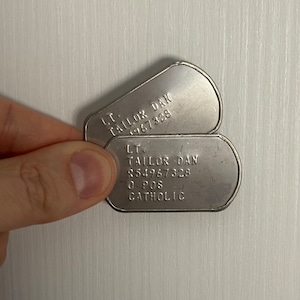 Luitenant DAN Forrest Gump Collection - Amerikaanse militaire dogtags Amerikaanse leger dogtag-ID-set