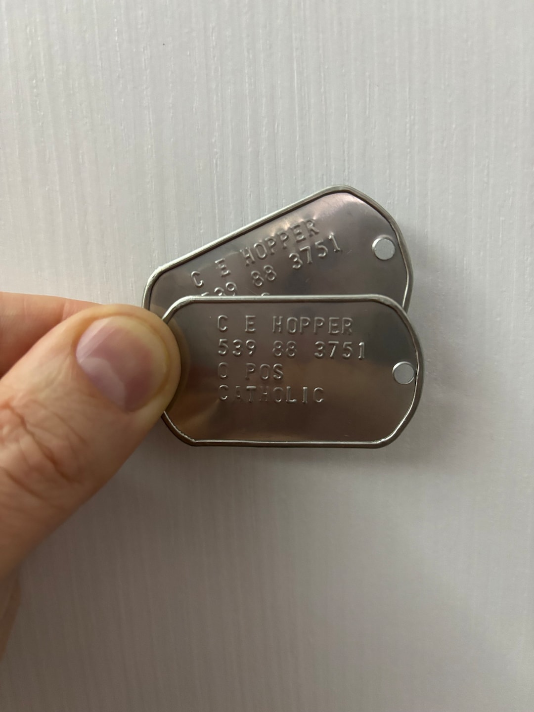 JIM Hopper - American Military Dog Tags Cosplay Predator Movie US