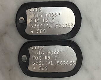 ビッグボス メタルギア アメリカ軍ドッグタグ コスプレ 米軍ドッグタグ