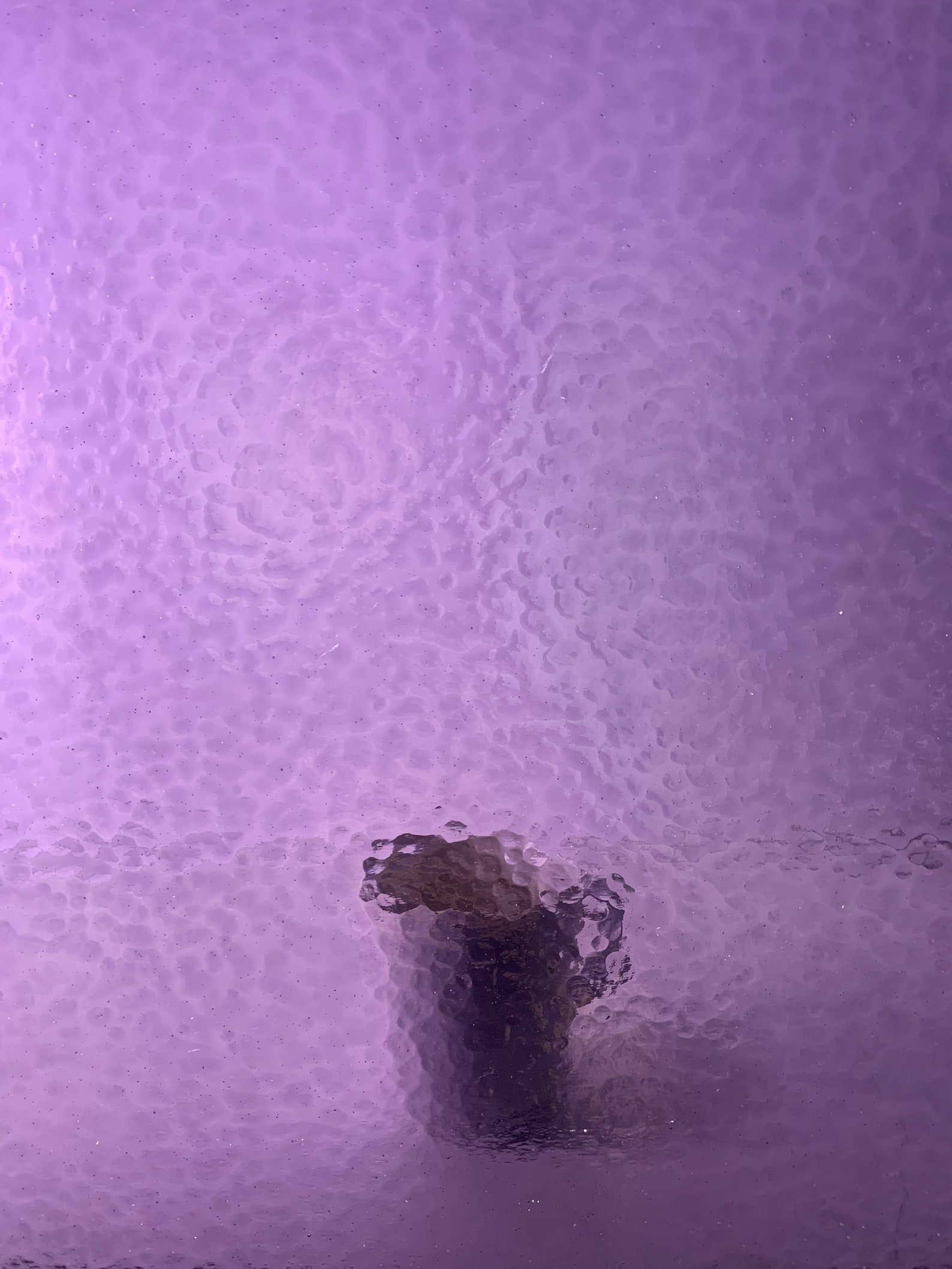 Violet Purple Stained Glass Sheet Transparent Hammered for Mosaic Sun