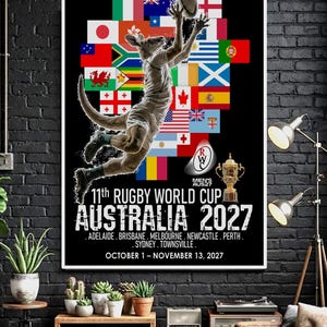 Ruby World Cup RWC Fan Made Wall Poster Wall Art VER 4 - (Digitaler Download)