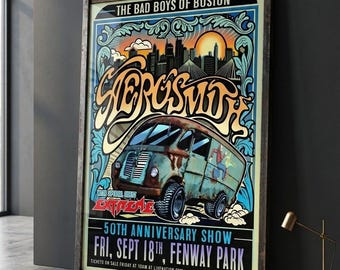 9 AeroSmith Band & Konzert Poster Bundle Erinnerungsstücke - Vintage Rock Band Wandkunst (Digitaler Download)
