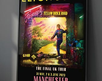 エルトン・ジョン バンド＆コンサートポスター4点セット – ヴィンテージロックバンドウォールアート（デジタルダウンロード）