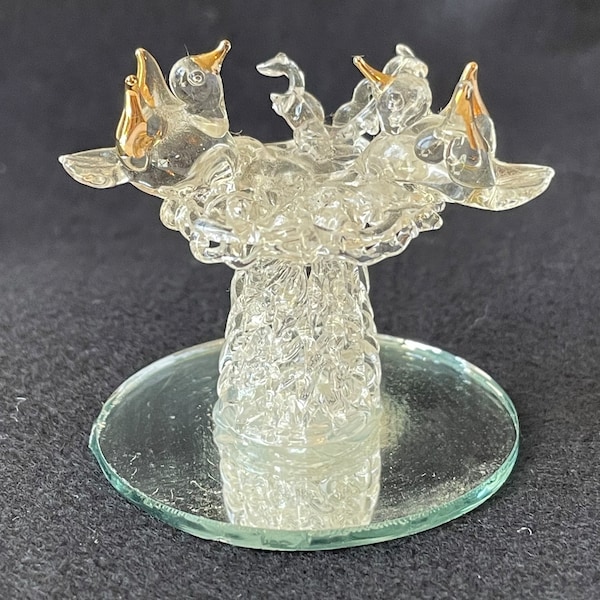 Glass Bird Bath Etsy