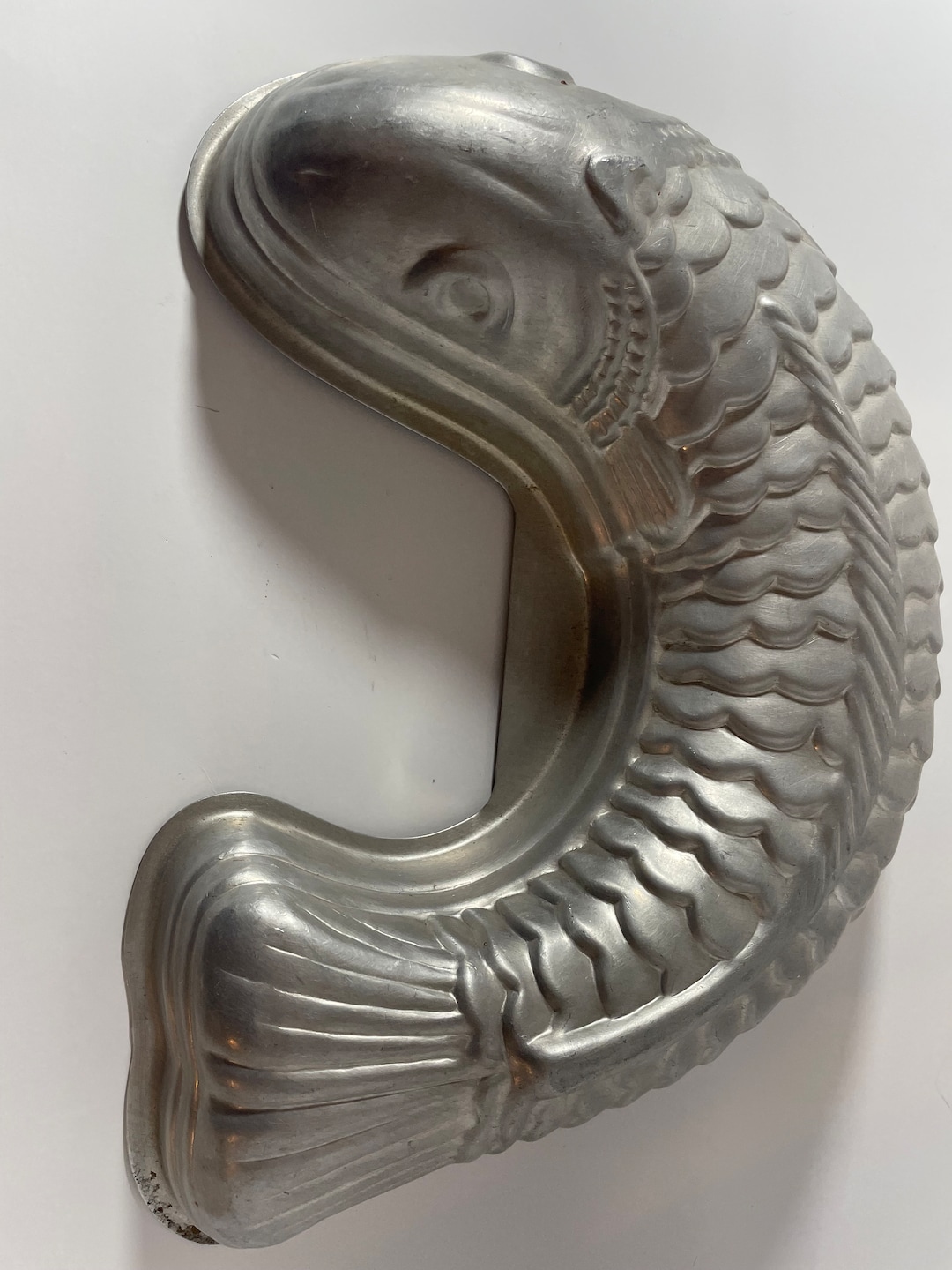 Vintage Aluminum Metal Fish Jello Mold Cake Pan Wall Art Etsy