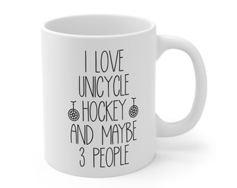 Funny Unicycle Hockey Mug | Unicycle Hockey Gift | Funny Unicycle Hockey Lover Gift |