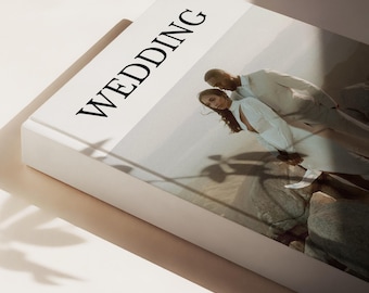 Wedding Coffee Table Photo Album, Custom Designed Hardcover Photo Book, Luxury Wedding Keepsake, Holds Up To 500 Photos