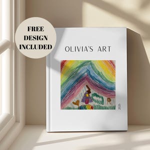 Custom Kids Art Photo Book: Personalized Children&#39;s Artwork Keepsake Album