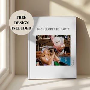 Custom Bachelorette Memory Book – Personalized Photo Album for Bride with Free Design – Perfect Gift from Bridesmaids