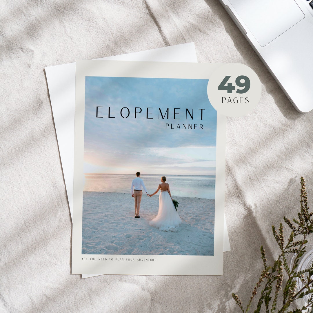 Elopement Planner Template - Digital Elopement Wedding Planner ...