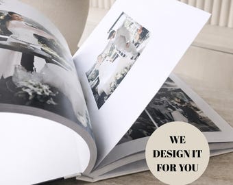 Custom Wedding Album: Editorial Coffee Table Books, 11x8 Hardcover Book, Design service included