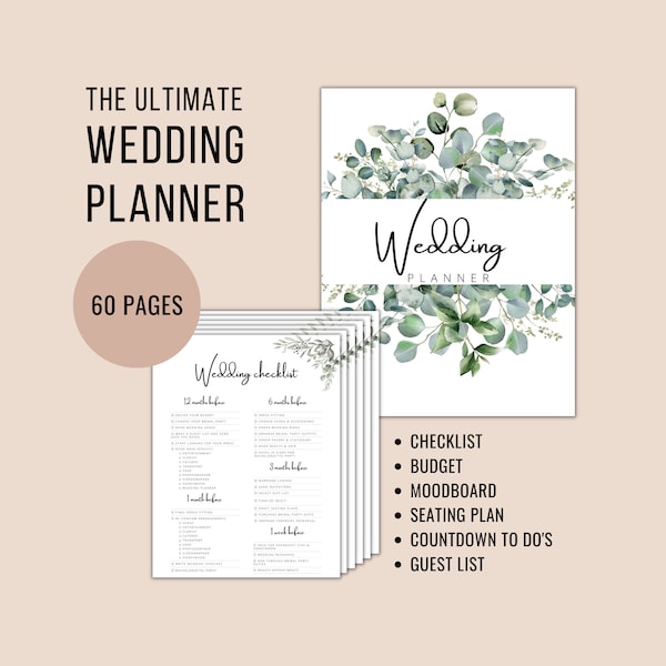 Wedding Planner Printable Wedding Checklist Wedding Itinerary Wedding Planning Book Wedding Planning Checklist Wedding Program Template