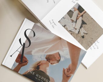 Wedding Guest Book Alternative | Photos Already Inside Not a Blank Book | Printed Hardcover