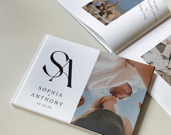 Professionally Designed Wedding Guest Book | Custom Photo Hardcover | Full Design Service Included
