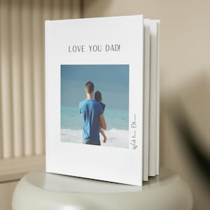 Album fotografico per papà, regalo con servizio di progettazione gratuito - Album fotografico con foto in copertina - Regalo fotografico per papà