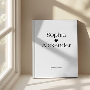 Personalized Hardcover Wedding Planner: Unique Engagement Gift (8x11)
