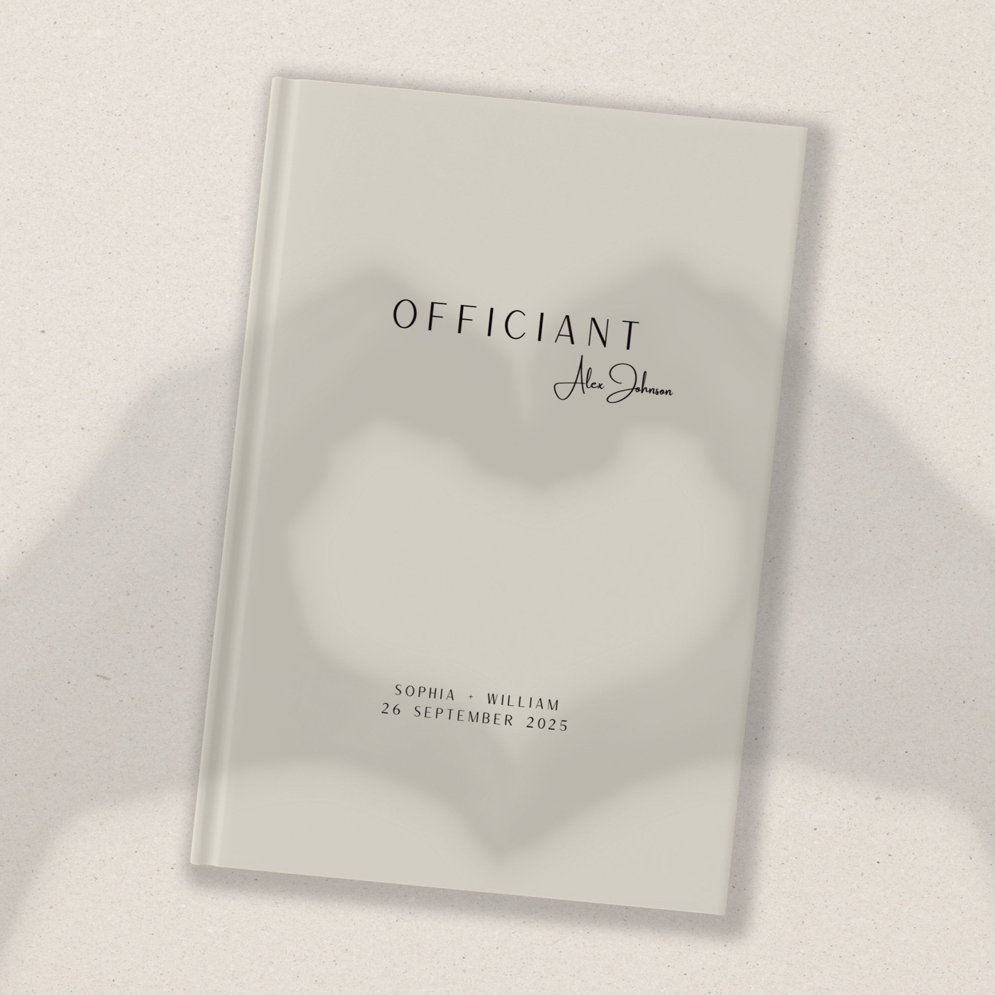 Officiant Book as Wedding Officiant Gift Wedding Celebrant Folder Will You Marry Us Officiant