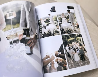 Custom Coffee Table Wedding Album, 200 Pages, Editorial Photo Book, Full Wedding Story Design Service, Paper Anniversary Gift