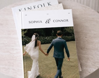 Modern Wedding Photo Album with Photo Cover | Thick Photobook 500 Pictures | 200 Page Wedding Book with Design Service