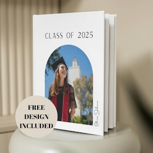 Custom Graduation Gift Photo Book - Graduation Photo Album with Free Design Service - Class of 2025 Keepsake - Graduate Photo Gift