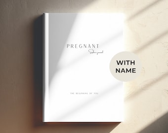 Gift for Parents To Be: Personalized Pregnancy Diary - Expectant Mother Gift - Bump to Baby Notebook - First Time Mom Keepsake Gift