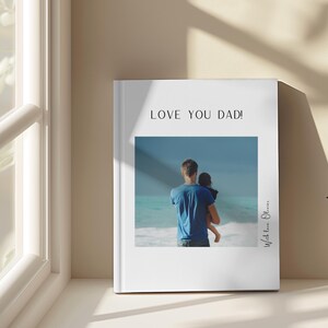 Album fotografico personalizzato per papà (11x8") con layout estetico - Fotolibro con foto in copertina - Regalo fotografico per papà - Album fotografico regalo per papà