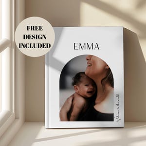 Custom Newborn Photo Album: Personalized Baby Keepsake Book (11x8&quot;)