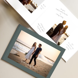 Personalisiertes Foto-Hochzeits-Gästebuch: Individuell angefertigtes Verlobungsbild, A4 matt