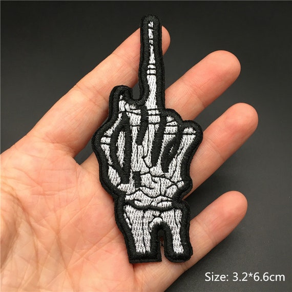 Goth Patches DIY Funny Patch Ironing Applications Cartoon and Punk  Embroidery Patch Clothing Stickers Stripe for Jacket