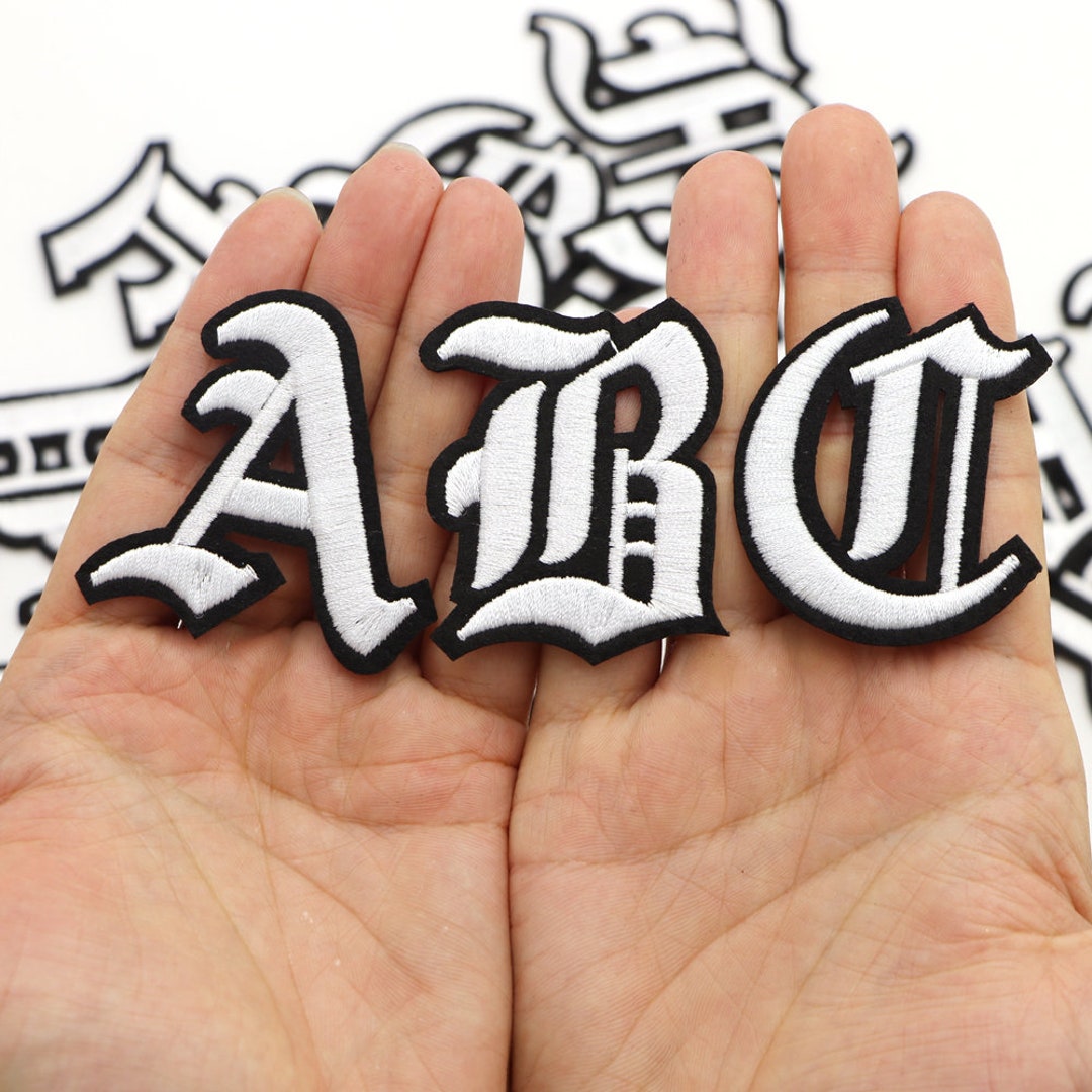 Greek Alphabet Embroidery Patches Ironon and Sewon Letters Etsy