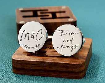 Personalised Engraved Groom Groomsmen Bestman Cufflinks Wedding Cufflinks Personalized Cufflinks Wedding favors Cufflinks