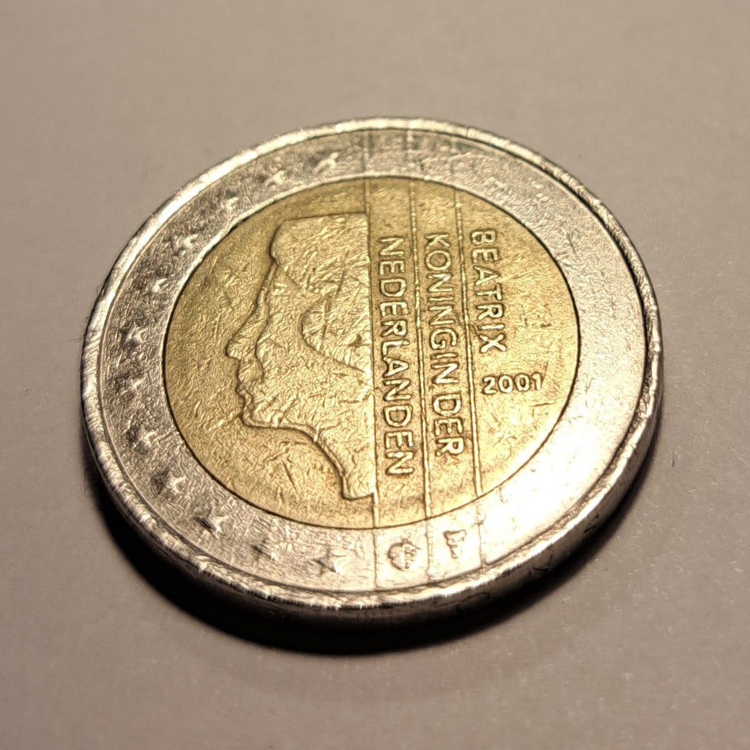 2 Euro Beatrix Königin Der Niederlande 2001 Wert Dutch 2 Euro Coin Beatrix Queen of the Netherlands 2001 - Etsy