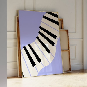 Piano poster | Piano keyboard wall art | Pianist print | Music poster | Piano keys wall art | Gift for pianist | Music room wall decor