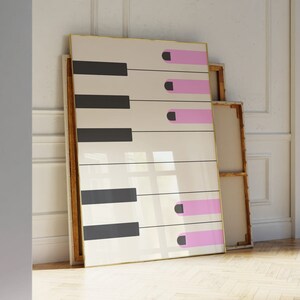 Piano wall art, Pianist poster, Music print, Musician wall art, Gift for pianist, Minimalistic art print, Piano keys print, Pianist wall art