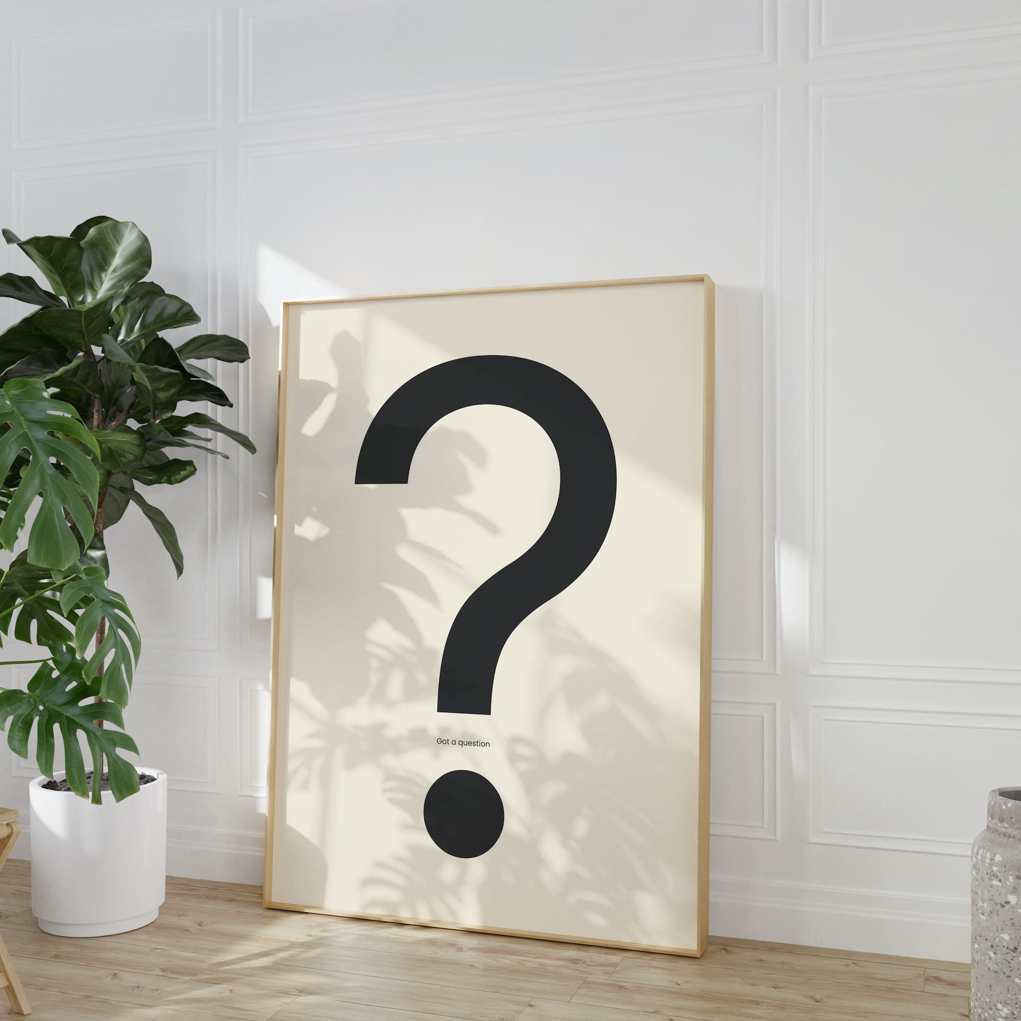 Question Printmaking Question Mark Print: Vintage Black Typography, Retro Wall Art (digital ...