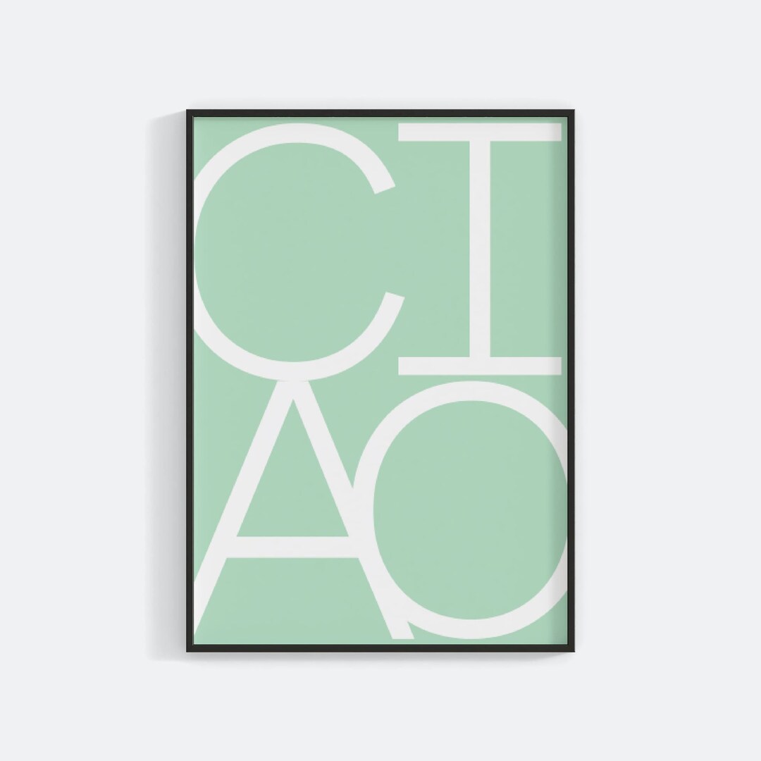 Hello Wall Art Vintage Poster Printable Greeting Etsy