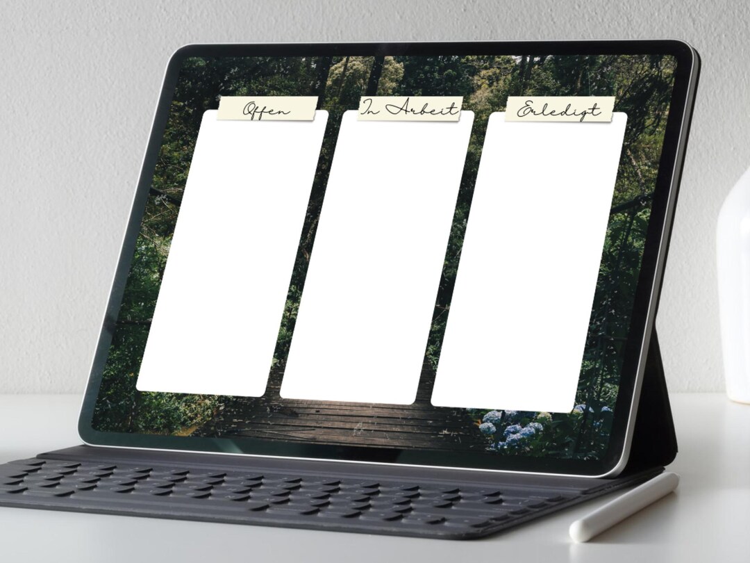 Visual Task Board With Space for Ideas | Creative Planning in Goodnotes ...