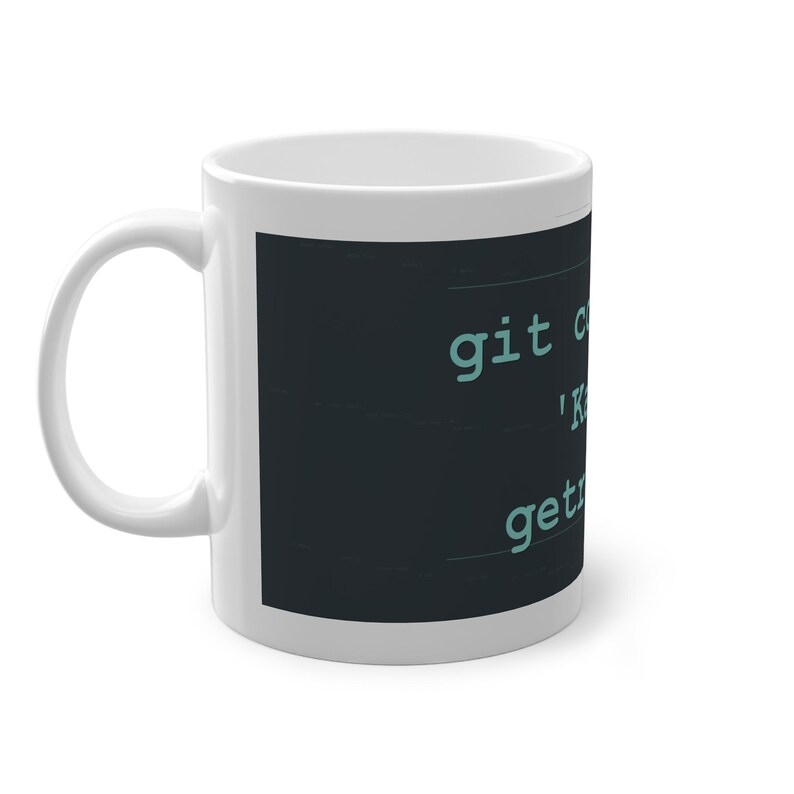 Funny programmer mug Git Commit Coffee Drinking - Gift for developers image 2