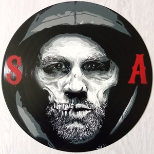 Series fan Special gift Upcycling Custom Vinyl Record Original Painting Art