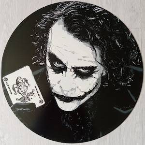 Joker Upcycling Custom Vinyl Record Original Art Painting Special gift for any occasion