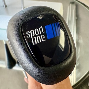 Manopla de câmbio AUTOMÁTICA SPORTLiNE Mercedes w124 w201 - couro legítimo - feita à mão