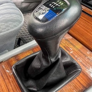 Mercedes W124 Sportline //// Pommeau de levier de vitesse cuir fait main W201 W124 R129