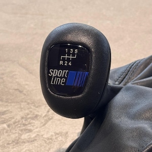Pommeau de levier de vitesse Mercedes 190E Sportline en cuir fait main W201 W124