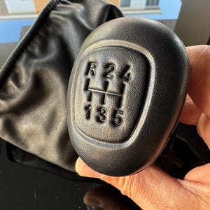 Mercedes W201 190E Leather Shift Knob | Dogleg 5-Speed Gear Selector Restoration Part