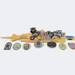 Personalize Challenge Coin Holder, Hand Made Custom Shaped Military Plaque Essential Tank Round Coin Holder, Basic Circle, Square Coin Racks