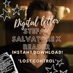 Stefan Salvatore Carta digital confesión de amor, descarga instantánea, carta de amor, carta de the vampire diaries, descarga en PDF, imprimible.